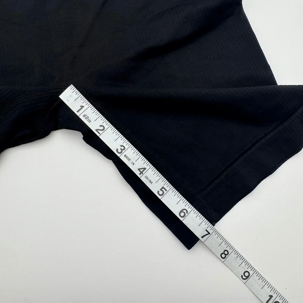 Juicy Couture‎ Intimates Black Ribbed Biker Shorts Logo Waistband Medium